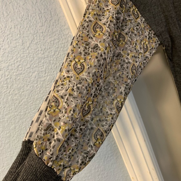 Grey/Multi Jersey Flouncy Top - Picture 4 of 7